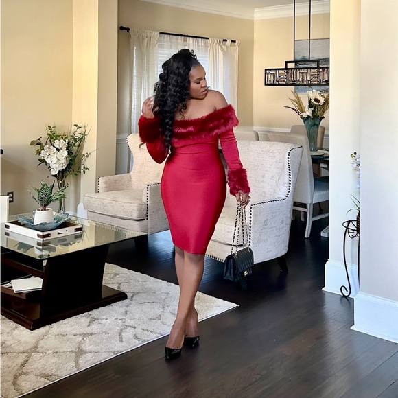 Santa Baby Bandage Dress! - Picture 3 of 3